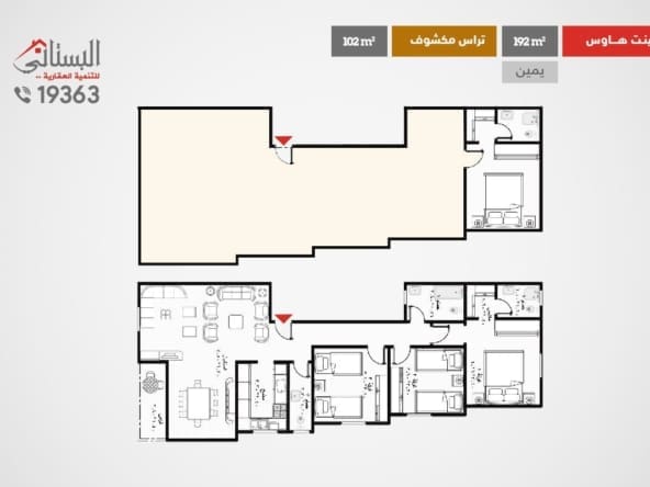 متكرر 199م- مشروع f 63 النورث هاوس - شقق للبيع في بيت الوطن التجمع الخامس